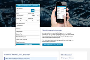 Retained Interest Loan calculator screen shot