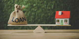The percentage ratio of a loan compared to the value of a purchased asset.