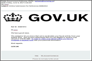 phishing email