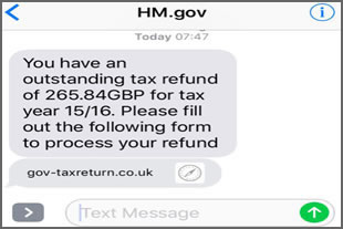 phishing sms
