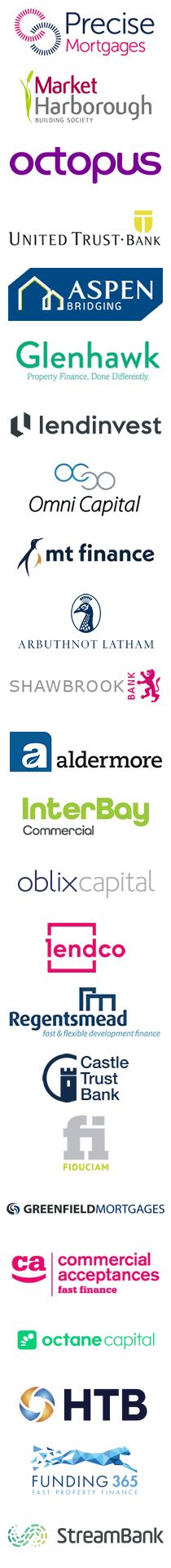 Bridging loan lenders Logos