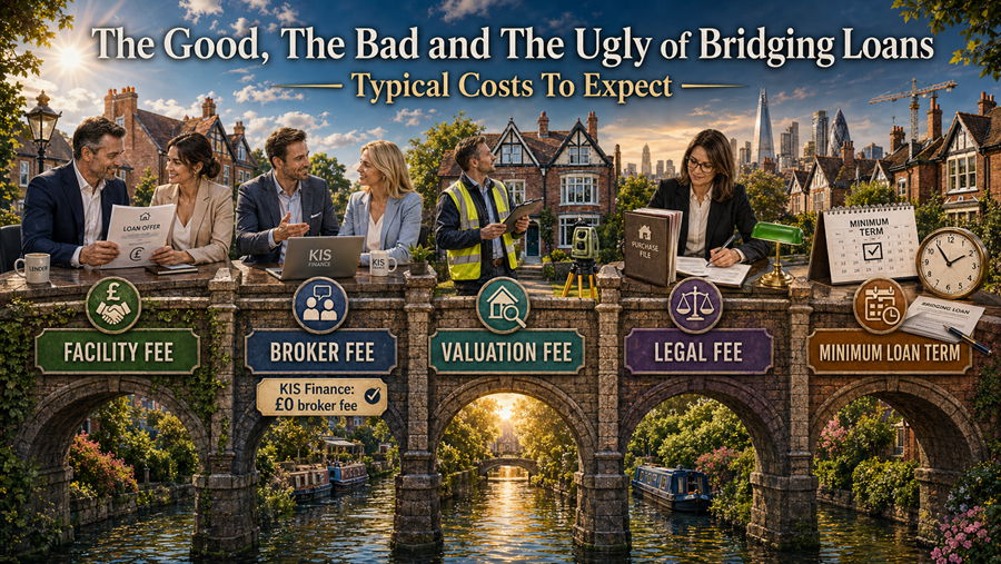 The usual bridging loan costs